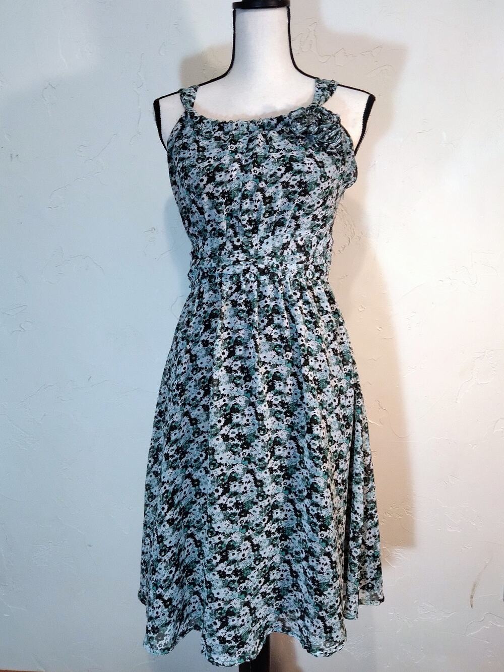 Romy Green Floral Dress